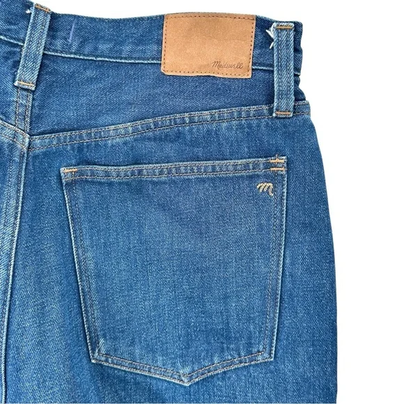 Madewell Baggy Straight Jeans in Dark Worn Indigo Wash sz 29 - Picture 7 of 13